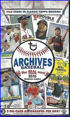 2015 Topps Archives Baseball Factory Sealed Hobby Box