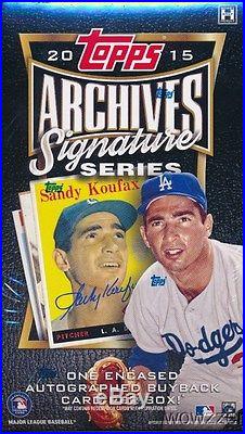 2015 Topps Archives Signature Series Baseball FACTORY SEALED 20 Box HOBBY CASE