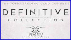 2015 Topps Definitive Football Factory Sealed Hobby 1x Box (Pre-Sell)