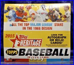 2015 Topps Heritage Retail Box Factory Sealed 216 Baseball Cards
