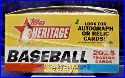 2015 Topps Heritage Retail Box Factory Sealed 216 Baseball Cards