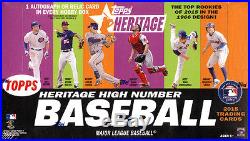 2015 Topps Heritage baseball high number sealed hobby 12-box case Bryant Correa