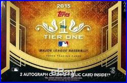 2015 Topps Tier One Factory Sealed 12 Box HOBBY CASE-39 AUTOGRAPH+GU RELIC