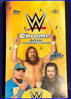 2015 WWE Topps Chrome Factory Hobby Box Sealed 24 Packs per box 4 Cards per pack