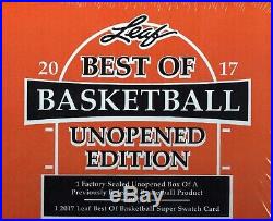 2016-17 Leaf Best Of Basketball Unopened Edition Factory Sealed Hobby Box