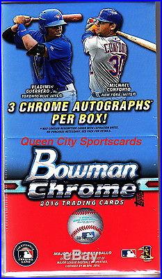 2016 Bowman Chrome Baseball Factory Sealed Hobby Vending 12 Box Case