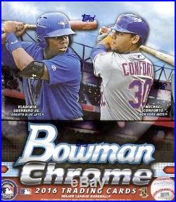 2016 Bowman Chrome Baseball Hobby Box Factory Sealed