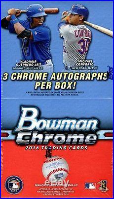 2016 Bowman Chrome Factory Sealed 12 BOX VENDING CASE 36 AUTO