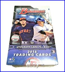 2016 Bowman MLB Hobby Box Factory Sealed 24 Packs Free Shipping