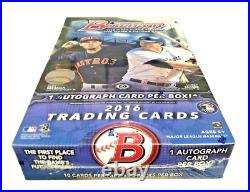 2016 Bowman MLB Hobby Box Factory Sealed 24 Packs Free Shipping