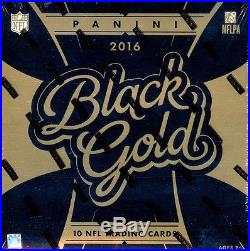 2016 Panini Black Gold Football 8 Hobby Box Case (Factory Sealed)