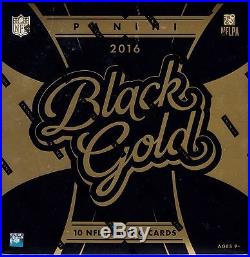 2016 Panini Black Gold sealed hobby box 10 NFL cards 2 auto 2 memorabilia
