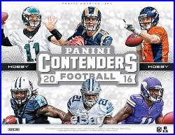 2016 Panini Contenders Football FACTORY SEALED Hobby 12 Box Case Free S&H