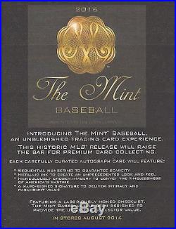2016 Topps The Mint Baseball Case Factory Sealed 4 Box