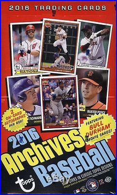 2016 Topps Archives Baseball Sealed Hobby Case (10 Boxes)