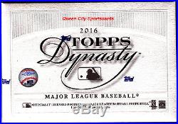 2016 Topps Dynasty Baseball Factory Sealed Hobby 5 Box Case