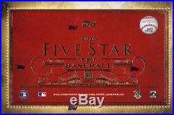 2016 Topps Five Star Baseball FACTORY SEALED Hobby 8 Box Case Free S&H