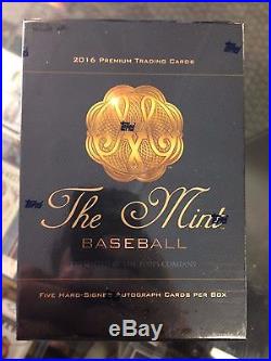 2016 Topps The Mint Factory Sealed Box 5 Hits per box Free Shipping