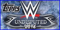 2016 Topps WWE Undisputed Factory Sealed 8 Box Hobby Case Presell Ships 6-30-16
