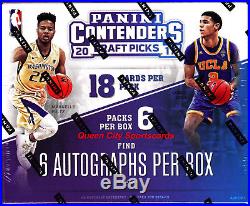 2017/18 Panini Contenders Draft Basketball Factory Sealed Hobby Box