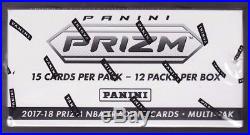 2017-18 Panini Prizm Basketball sealed cello multi pak box 12 packs