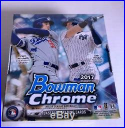 2017 Bowman Chrome Baseball Hobby Box FACTORY SEALED 12 PACKS & 2 AUTO'S PER BOX