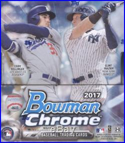 2017 Bowman Chrome Baseball Hobby Box Factory Sealed! HOT