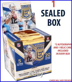 2017 Donruss Elite Football Hobby Edition Factory Sealed 20 Pack Box