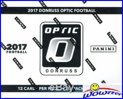 2017 Donruss Optic Football EXCLUSIVE Factory Sealed Fat Pack Box-144 Cards