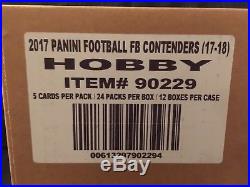 2017 Panini Contenders Factory Sealed Hobby Football 12 Box Case Kamara Watson