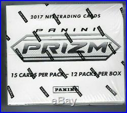 2017 Panini Prizm Football sealed cello box 12 packs of 15 cards(Mahomes Rookie)