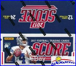 2017 Score Football MASSIVE Factory Sealed 24 Pack Retail Box with 288 Cards