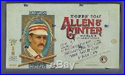 2017 Topps Allen & Ginter Baseball Factory Sealed Hobby Box 3 HITS PER
