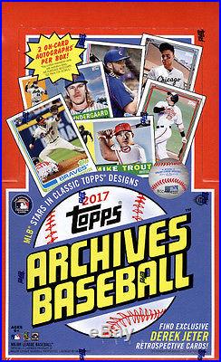 2017 Topps Archives Baseball FACTORY SEALED Hobby 10 Box Case Free S&H