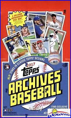 2017 Topps Archives Baseball Factory Sealed 10 Box HOBBY CASE-20 AUTOGRAPH