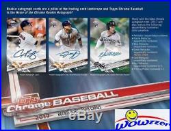 2017 Topps Chrome Baseball EXCLUSIVE Factory Sealed 16 Box CASE-SEPIA REFRACTORS