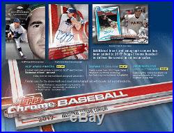2017 Topps Chrome Baseball Hobby 12 Box Sealed Case Pre-Sell Releases 8/2