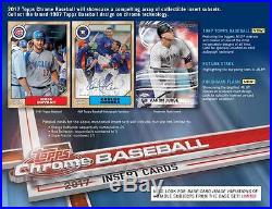 2017 Topps Chrome Wax Baseball Factory Sealed 12-box Full Case Free Shipping
