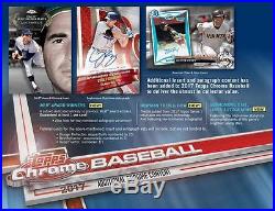 2017 Topps Chrome Wax Baseball Factory Sealed 12-box Full Case Free Shipping
