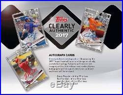 2017 Topps Clearly Authentic Baseball SEALED Hobby 20 BOX CASE. 20 AUTO