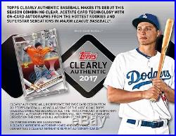 2017 Topps Clearly Authentic Baseball SEALED Hobby 20 BOX CASE. 20 AUTO