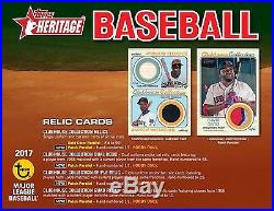 2017 Topps Heritage Baseball 12 Hobby Box Case New Factory Sealed PRE-SALE