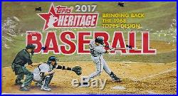 2017 Topps Heritage Baseball sealed retail box 24 packs of 9 MLB cards