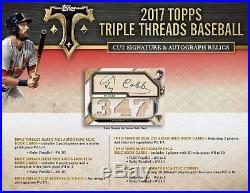 2017 Topps Triple Threads Baseball Hobby Box From Factory Sealed Master Case