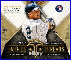 2017 Topps Triple Threads Baseball Sealed Hobby Box 4 Hits Free Shipping