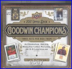 2017 Upper Deck Goodwin Champions Hobby Box Sealed