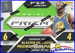 2018/19 Panini Prizm Basketball EXCLUSIVE Factory Sealed Blaster Box-AUTO/MEM