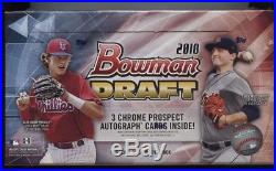 2018 Bowman Draft baseball sealed hobby jumbo box 3 autos