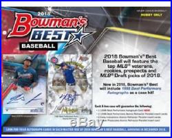 2018 Bowman's Best Baseball Factory Sealed Hobby Box 4 AUTOS