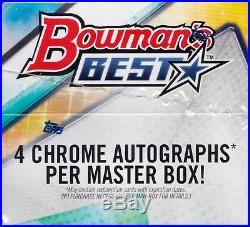 2018 Bowman's Best Baseball sealed hobby master box 12 packs 5 MLB cards 4 auto
